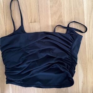 Abercrombie & Fitch Black Ruched Camisole